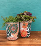 Dark green & orange geometric bloom grow your own herb garden gift set - Image 3