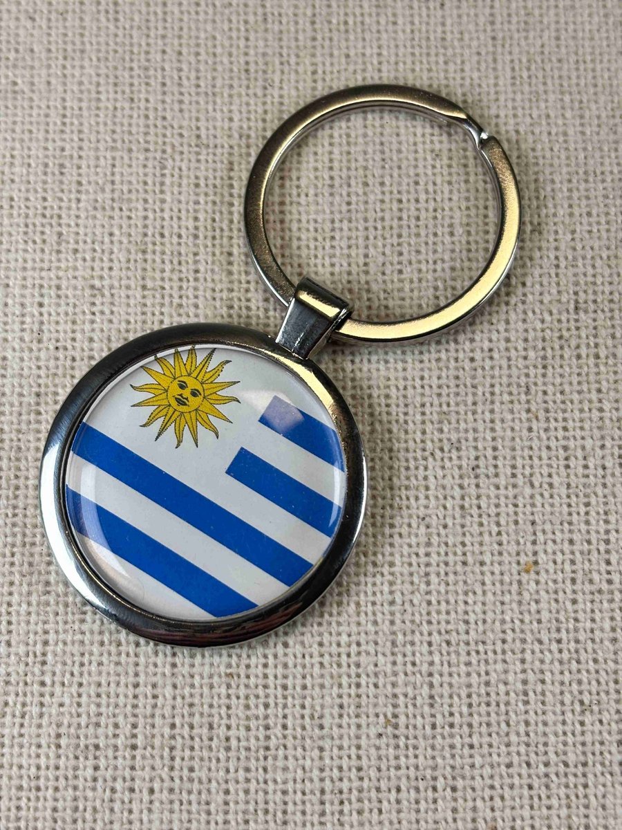 Uruguay Flag Keyring