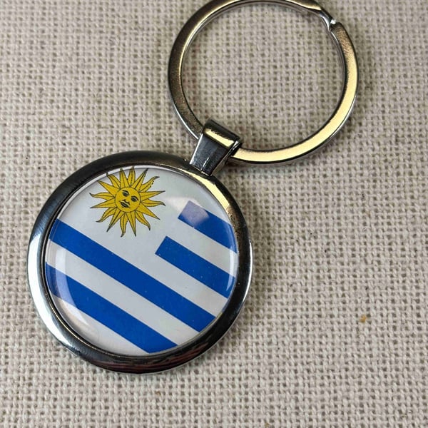 Uruguay Flag Keyring