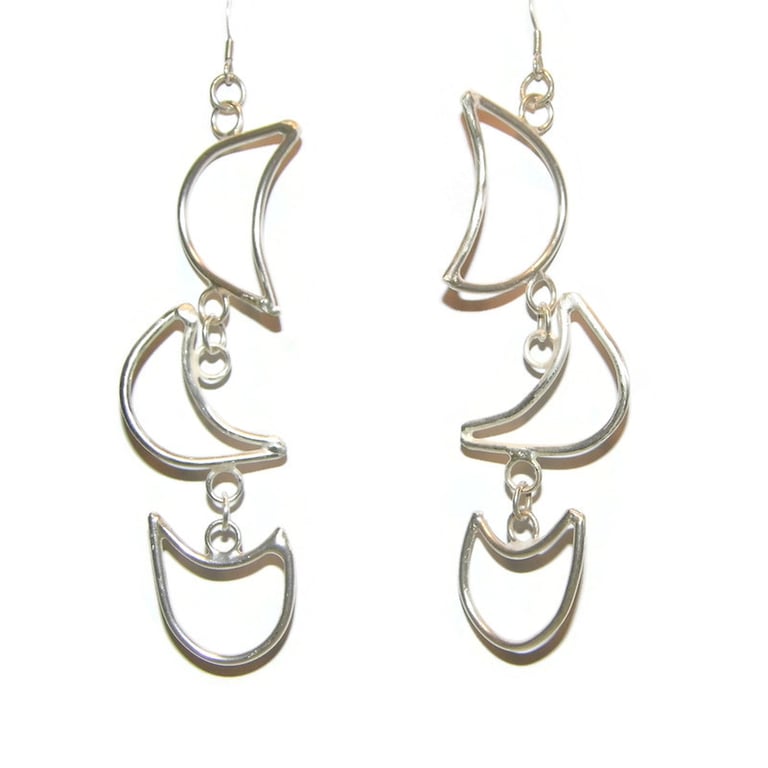 Unusual Handmade Sterling Silver Statement Earrings – Unique & Elegant Jewellery