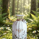 Floral Glass Vase Lamp Bee