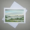 hand painted original art landscape greetings card ( ref FA 349 A1 )
