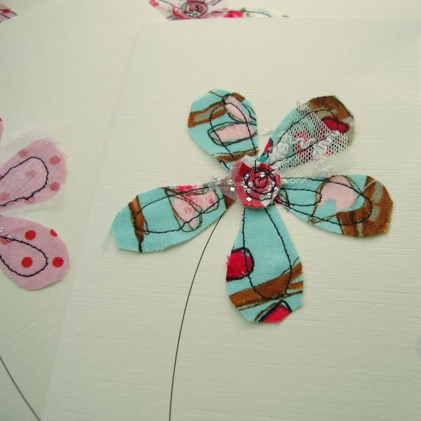 happy birthday flower card