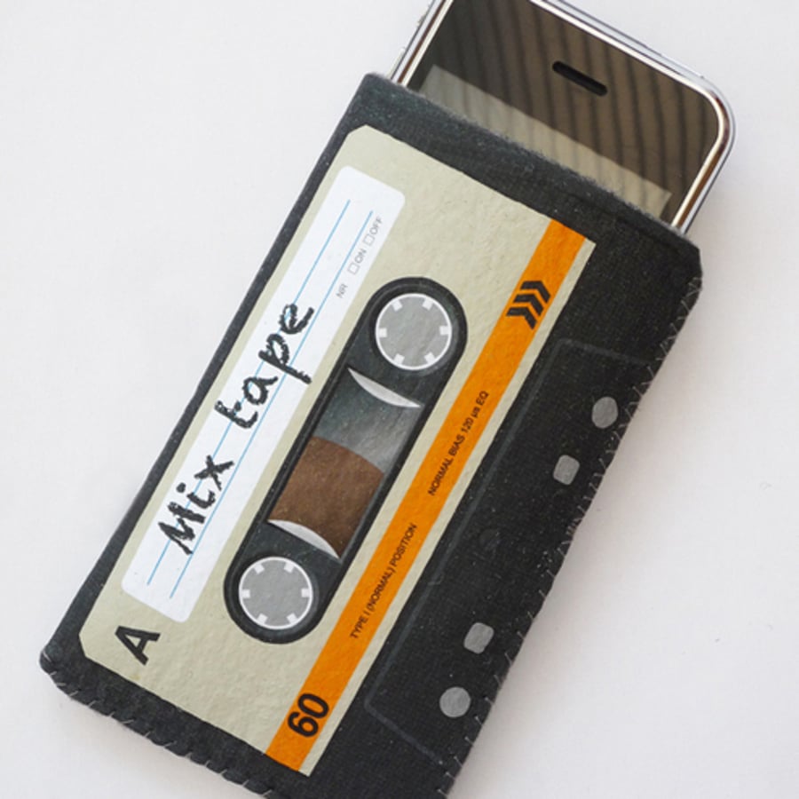 Orange Cassette Tape iPhone Case