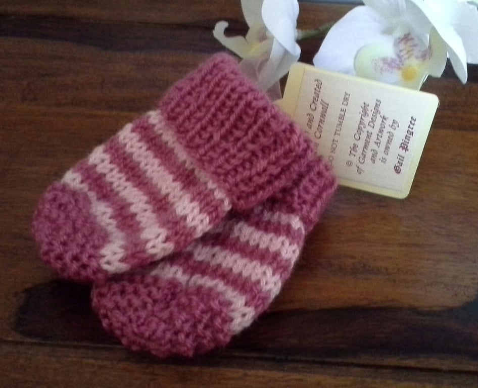 Newborn Baby Girl's Mittens