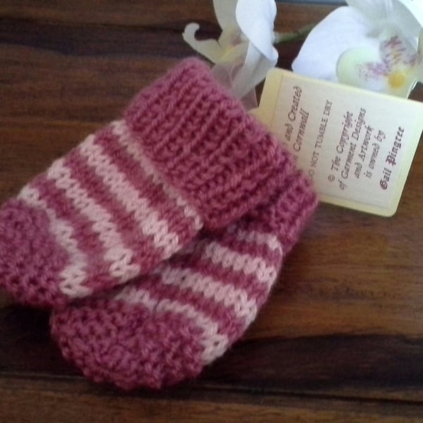 Newborn Baby Girl's Mittens