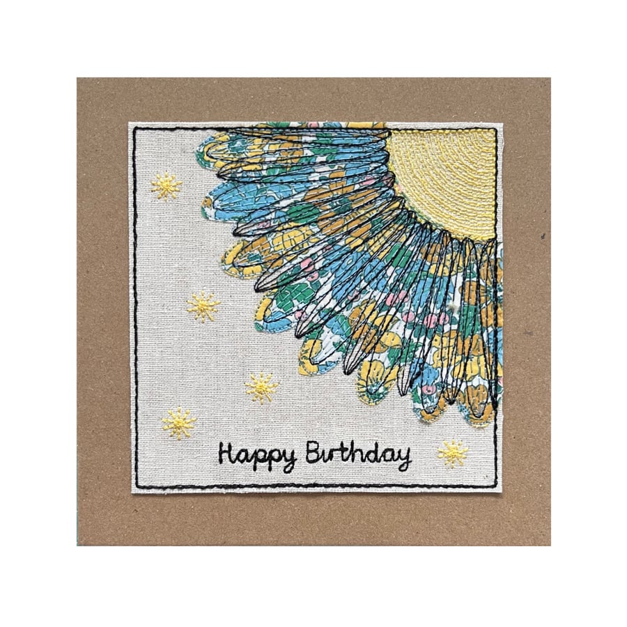 Daisy Liberty Floral Card. Birthday card