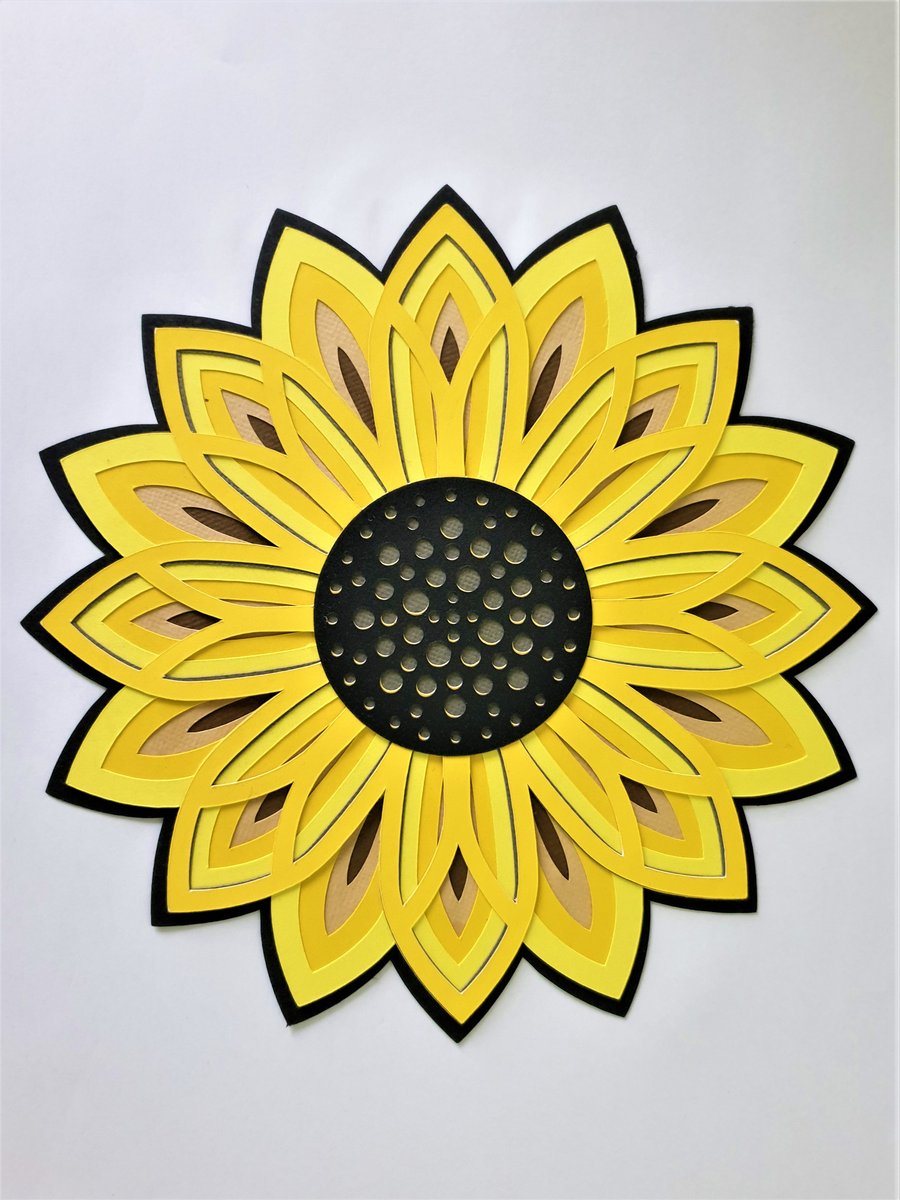 Sunflower wall decoration