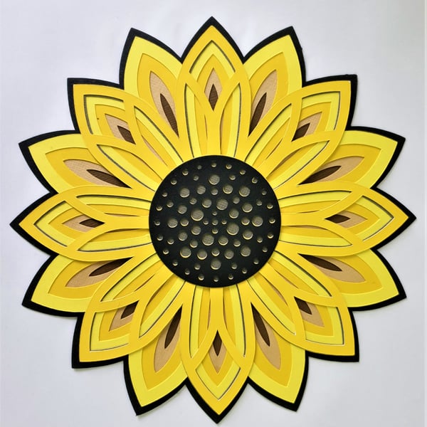 Sunflower wall decoration