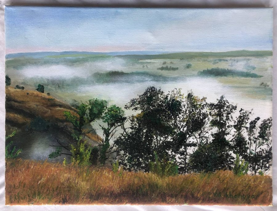 "The Fog" Original oil-painting