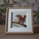 Wren - Hand Painted Mixed Media Artwork