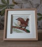 Wren - Hand Painted Mixed Media Artwork