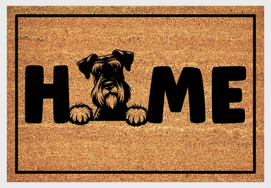 Giant Schnauzer Home Door Mat No.1 - Giant Schnauzer Welcome Mat - 3 Sizes