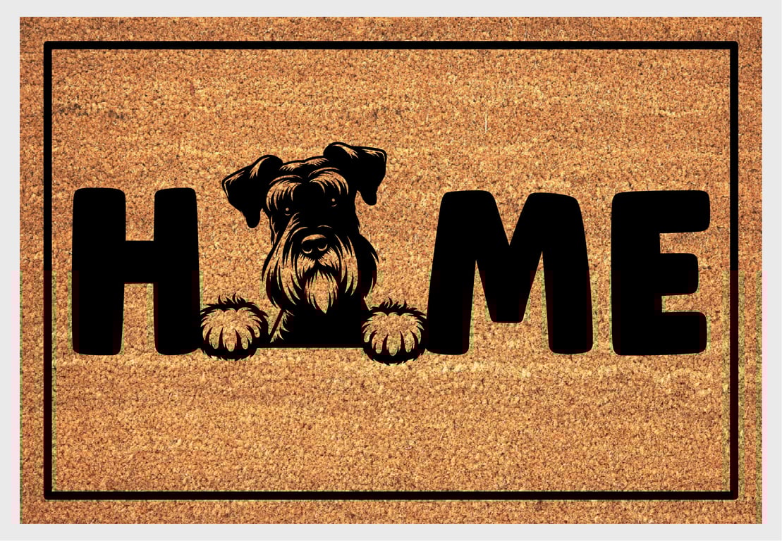 Giant Schnauzer Home Door Mat No.1 - Giant Schnauzer Welcome Mat - 3 Sizes