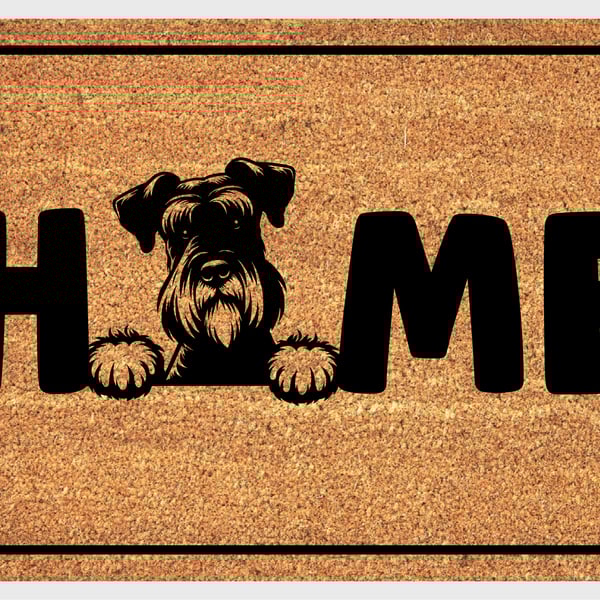 Giant Schnauzer Home Door Mat No.1 - Giant Schnauzer Welcome Mat - 3 Sizes