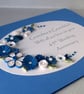 Handmade quilled 65th wedding anniversary congratulations card - Image 8