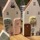 Personalised Little Wooden Houses - Perfect New Home Gift