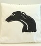 Black Greyhound Cushion - Image 1