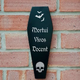 Coffin Plaque - Mortui Vivos Docent