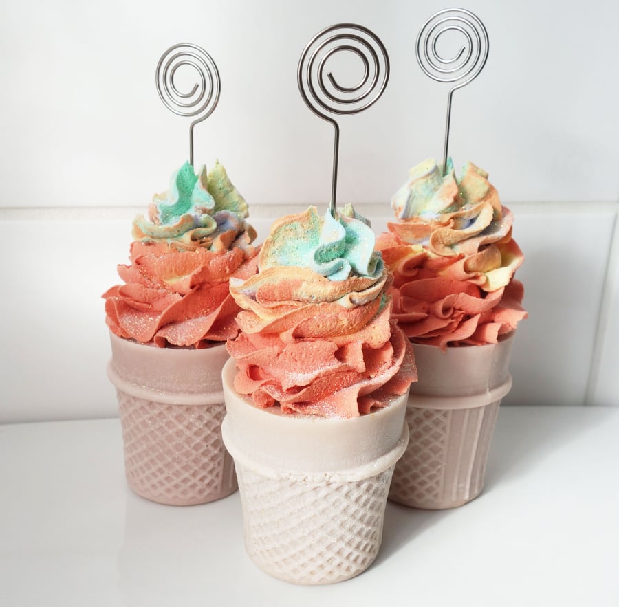 Ice Cream Novelty Place Card Holders - Weddings, parties, picnics, dining.