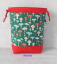 Project bag, drawstring bag, mushrooms.  - Image 9