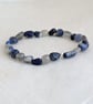 Third eye chakra stretch bracelet with labradorite, sodalite and lapis lazuli  - Image 3