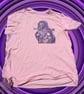 upcycled lino print medieval borzoi knight t-shirt sized L