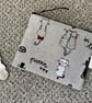 Cats Coin Purse, Handmade in the UK