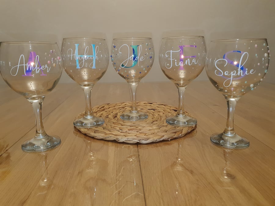 Personalised glasses Folksy