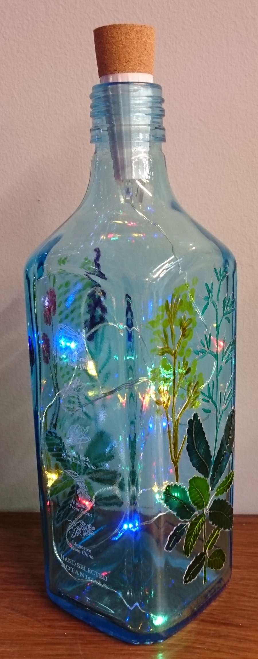 Bombay Botanicals - Handpainted Bottle Light