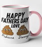 Happy Father's Day Mug Dad's Personalised Father's Day Gift Little Poo Emoji  - Image 6