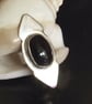 Statement Gemstone Ring - Black Onyx on Sterling Silver - Size L - Image 1