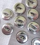 10 Silver Fisheye Buttons - Image 3