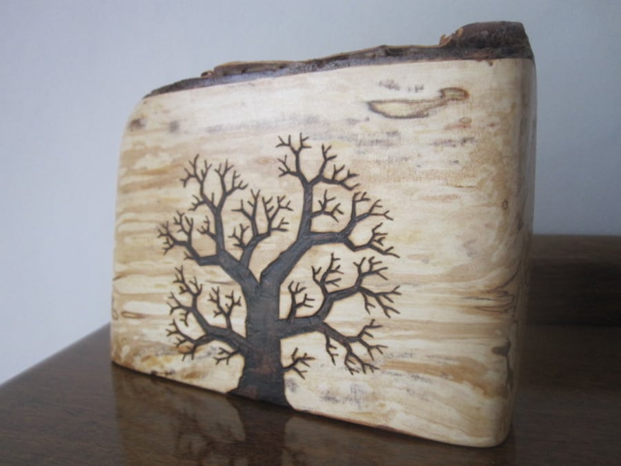 Tree on Spalted Silver Birch