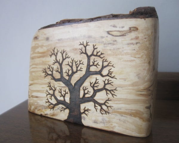 Tree on Spalted Silver Birch