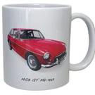MGB GT Mk1 1969 - 11oz Ceramic Mug 
