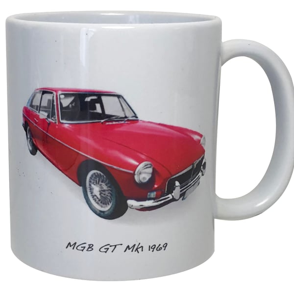 MGB GT Mk1 1969 - 11oz Ceramic Mug 