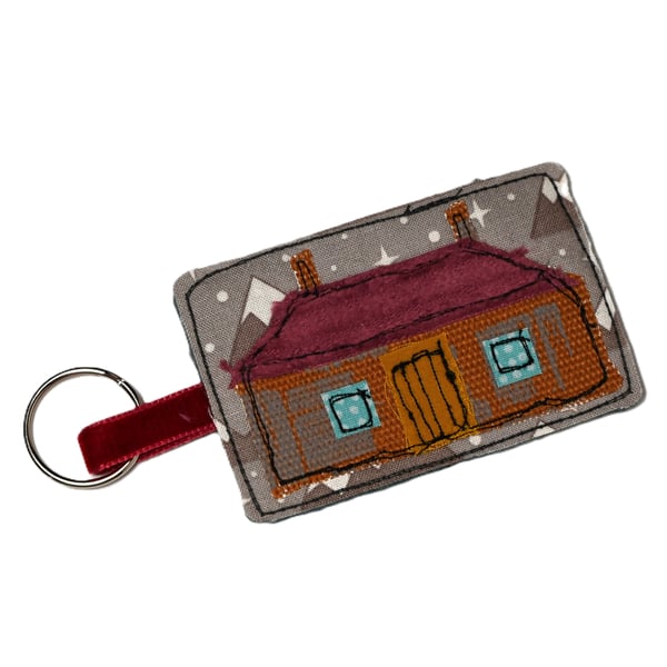 Bothy Fabric Key Fob - Pink