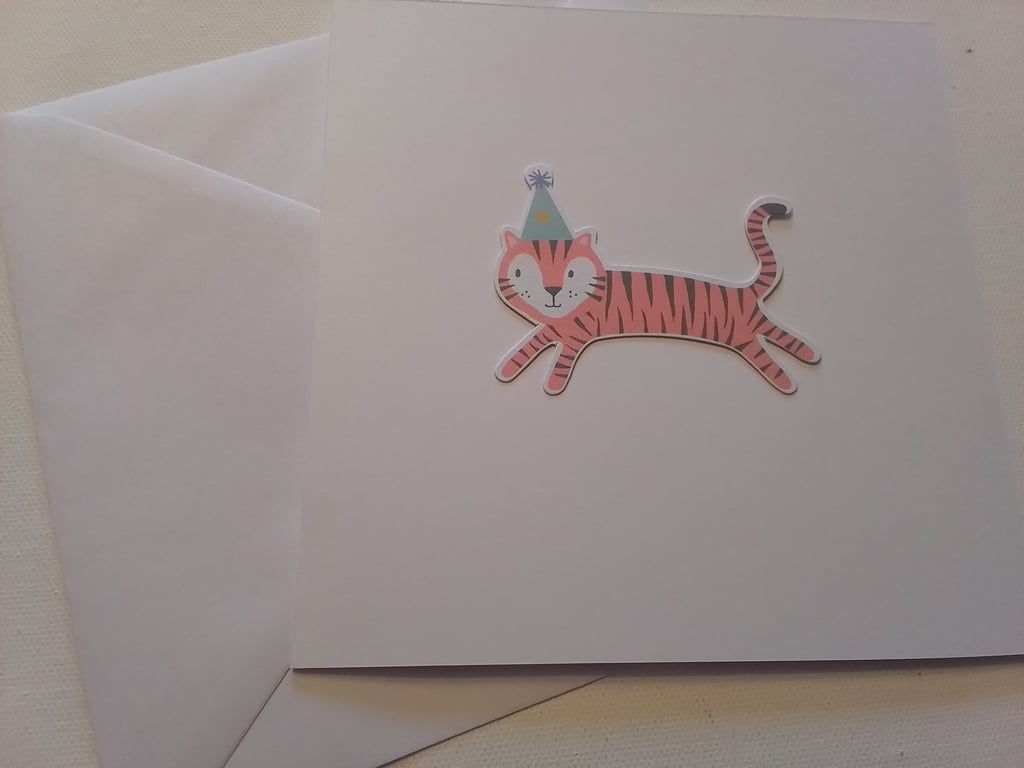 Circus themed card. Blank card. Any occasion card. Ref 300