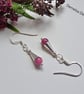 Designer Dainty African Ruby Handmade Sterling Silver Earrings  - Image 4