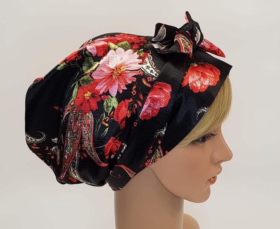 Satin head scarf for women, messy hair head wea... - Folksy