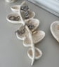 Eco resin organic shape leaf design trinket, jewellery tray