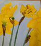 Mixed media Daffodils painting  - Image 5