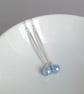 Light Blue Pearl and Sterling Silver Dangle Earrings - Pale Blue Drop Earrings - Image 4