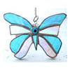 Birthstone Butterfly Suncatcher Stained Glass Turquoise December 062