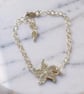 Silver Starfish Adjustable Bracelet