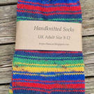 Handknitted Adult Socks - UK 9-12