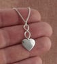 Large Handmade Sterling Silver Heart Pendant – Love & Unity Jewellery - Image 3