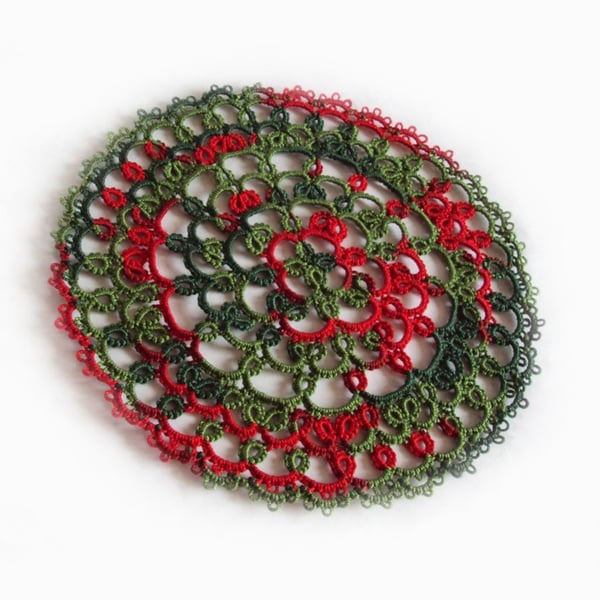 Handmade Lace Christmas Doily