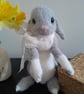 Knitted Rabbit, dotpebblesknits design, Easter Bunny 